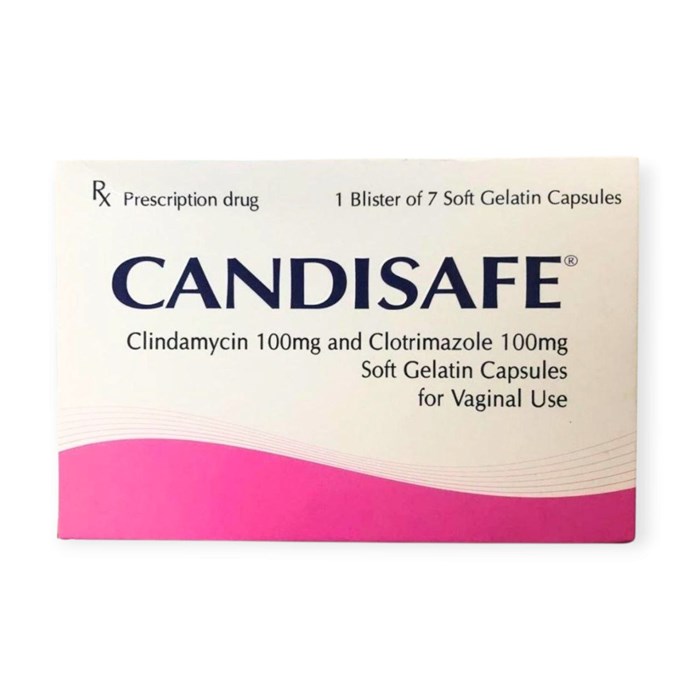 кандисейф candysafe 7 капсул ( клиндамицин +клотримазол ) 00907   ( 4 / 3 )