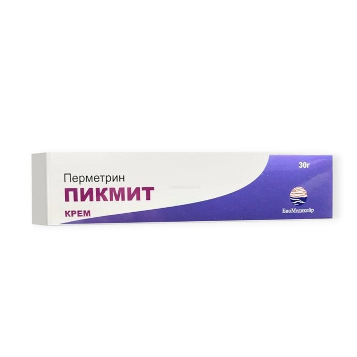 пикмит крем 30 гр ( перметрин ) (чесотка/кож паразиты) 00824 ( 3N/4/ 3)