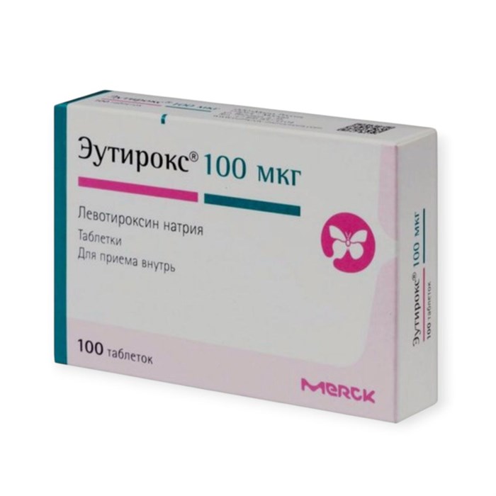 эутирокс 100 мкг ( 100 табл) 00383 ( 1N / 3 / 5 )