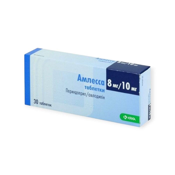 амлесса 8мг/10 ( периндоприл /амлодипин ) 00876   ( 3N / 3 / 2 )