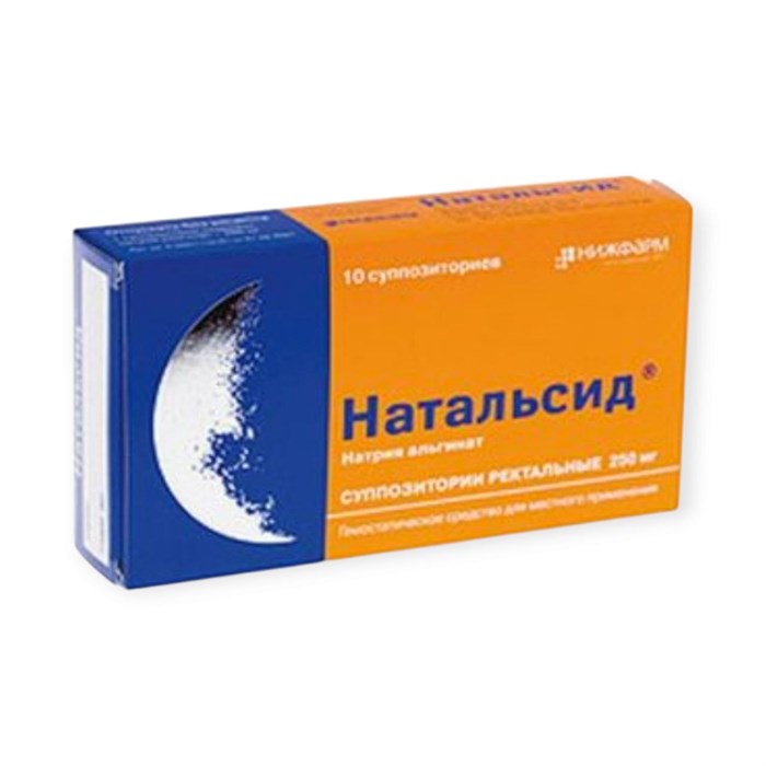 натальсид 250 мг 10 суппозиторий ( геморрой) 00719  ( 4 / 1 )