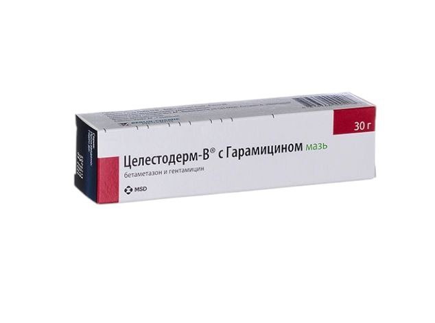 целестодерм с герамицином мазь 30 гр Германия Берлин Хеми 00186 ( 3N / 4 / 2 )
