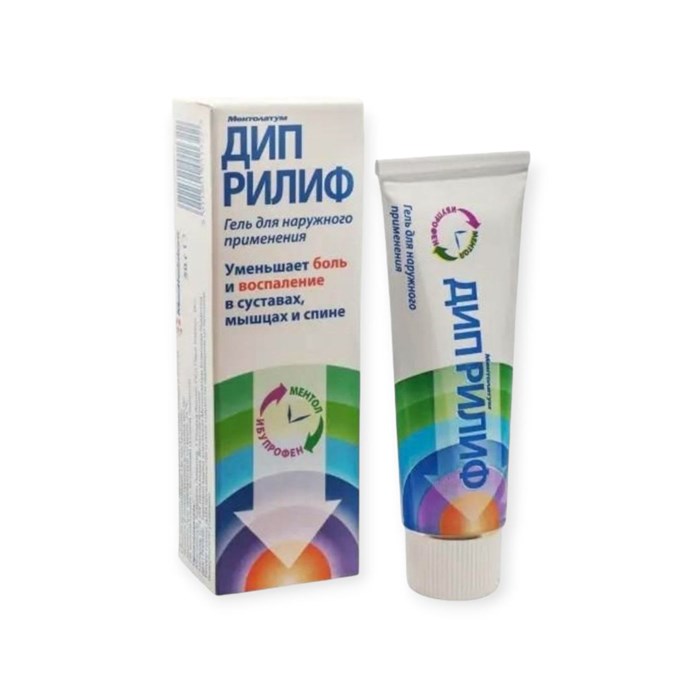 диприлиф гель 50 гр ( ибупрофен/левоментол) 00927