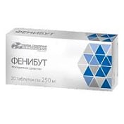 Фенибут таб. 250 мг №20 00525 ( 1N / 4 / 2 )