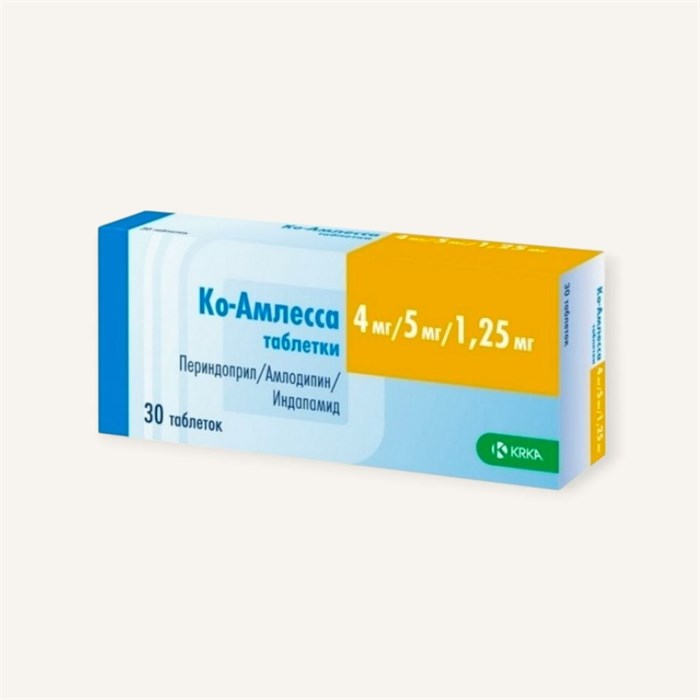 ко амлесса 4мг/5мг/1,25 мг 01095 ( 3N / 3 / 2 )