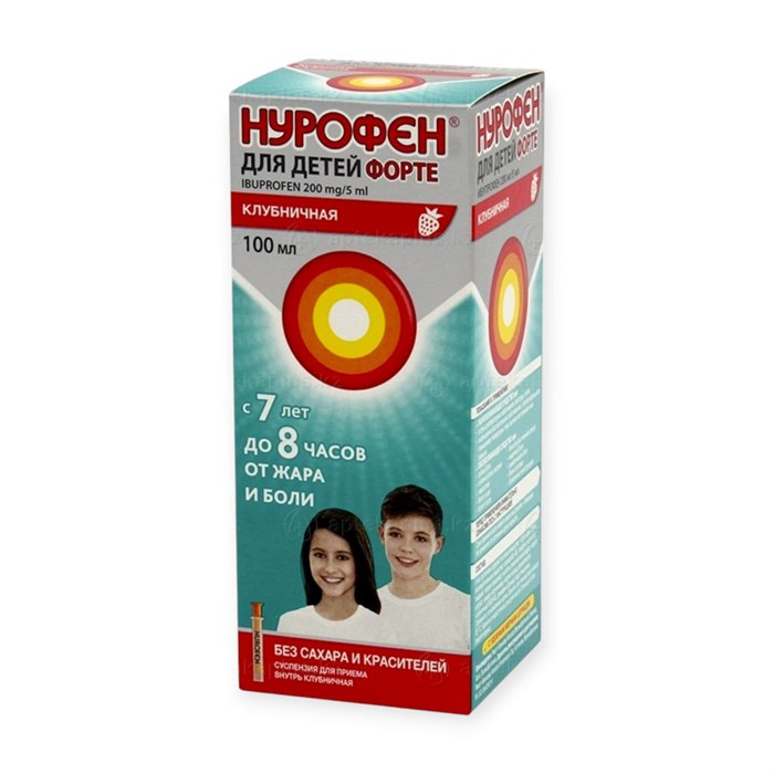 нурофен форте 200мг / 5 мл 100мл ( жар дети ) 00687  ( 1В / 2 / 4 )