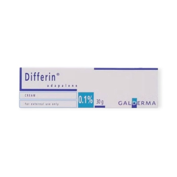 Дифферин 0,1% 30 гр крем GALDERMA Франция ( адапален) 00900 ( 4 / 7 )