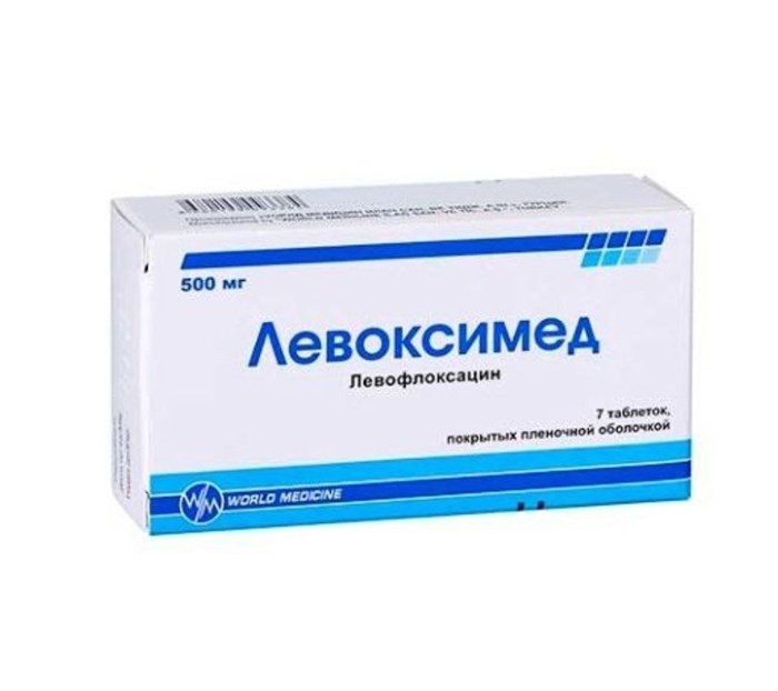 левоксимед 500 мг 7 табл Турция ( левофлоксацин) 00310 ( 3B / 3 / 4 )