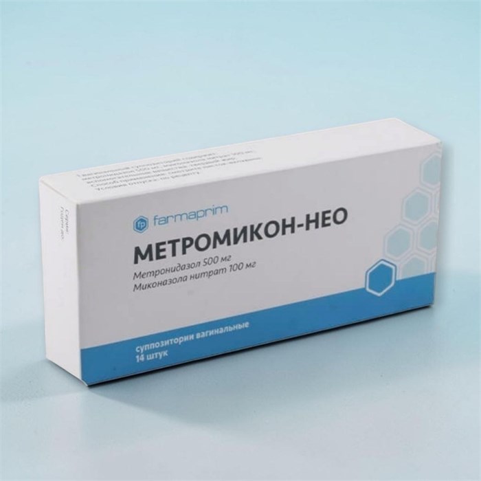 метромикон нео 14 супп (молочница/бакт вагиноз/вагинит) (метронид/миконазол) 00783 ( 4 / 5 ) Молдова (500мг/100мг)