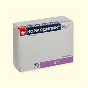 нормодипин 10мг 30табл Венгрия (амлодипин)( без коробки) 06 2027 01172 ( 3N / 3 / 3 )