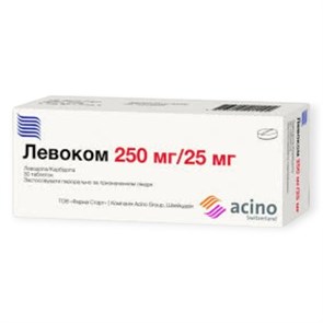 Левоком 250 мг/ 25 мг 30 табл 00822 ( 1N / 2 / 9 )