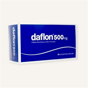 Дафлон (daflon)(детралекс) 500мг 60табл ( диосмин+геспередин) 01024 ( 3N / 4 / 8 )