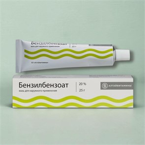 бензилбензонат 20% 25 гр (чесотка/кож паразиты) 00441 ( 3N / 4 / 3 ) Россия