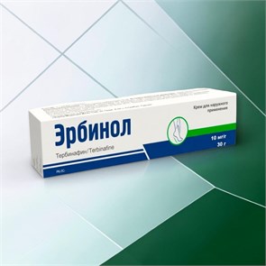 эрбинол крем 30г ( тербинафин ) ( грибковые инфекции ) 01007 ( 3N / 4 / 1 ) Турция