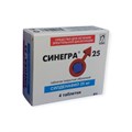 синегра 25 мг 4 таблетки NOBEL 00942  ( 3В/ 4  /2 )