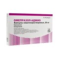омепразол аджио 20 мг 30 капсул(язва/ГЭРБ/эзофагит/Helicobacter pylori ) 00863 ( 1В  /1 / 4) Индия